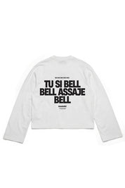 Longsleeve "VIRAL EDIT" TU SI BELL BELL White/Black