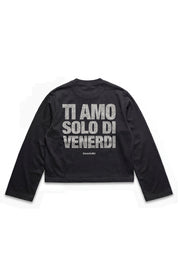 Longsleeve "VIRAL EDIT" TiAmoVenerdì Black/Glitter
