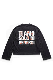 Longsleeve "VIRAL EDIT" TiAmoVenerdì Black/Kiss