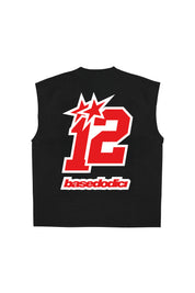Tank "4PLAYERS" Back 12 Black/Red