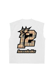 Tank "4PLAYERS" Back 12 White/Burby