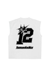 Tank "4PLAYERS" Back 12 White/GrillzBlack