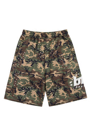 Fleece Jorts "LAST DELIVERY" Cargo Military