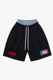 Fleece Jorts "LAST DELIVERY" DoubleLayer Black