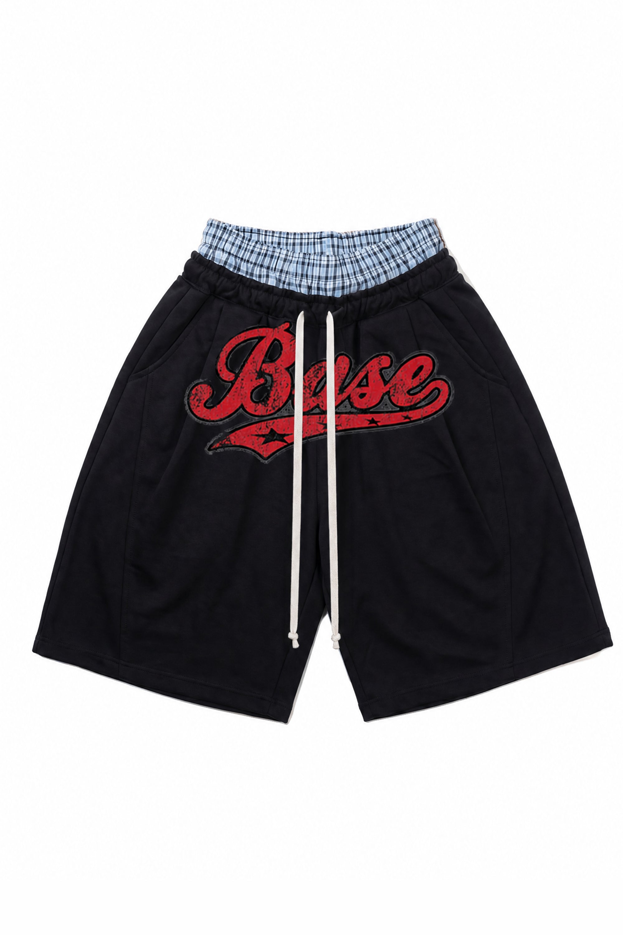 Fleece Jorts "LAST DELIVERY" DoubleLayer League Black