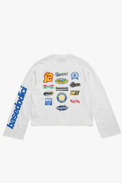 Longsleeve "LAST DELIVERY" BackLogos White