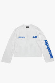 Longsleeve "LAST DELIVERY" BackLogos White