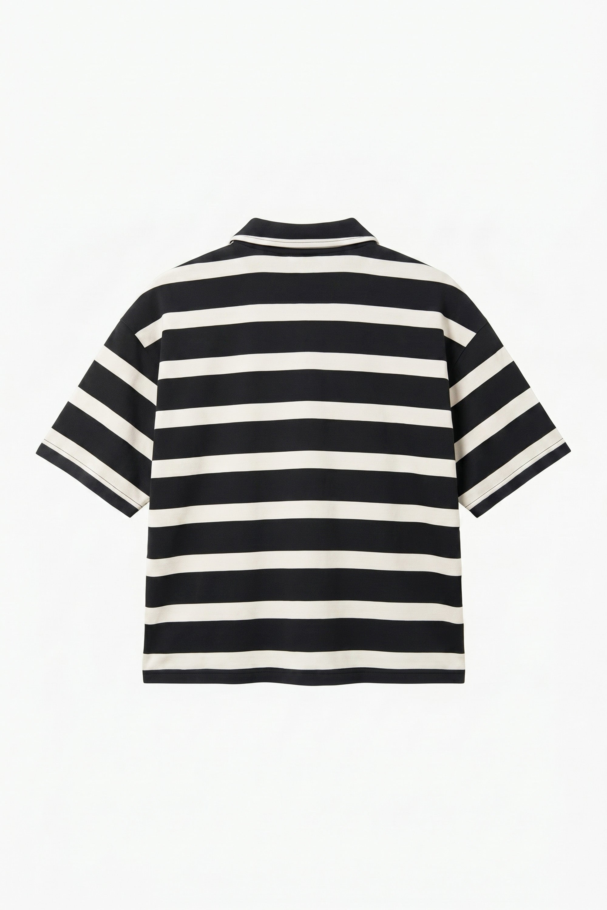 Polo "LAST DELIVERY" BASE Stripe White/Black