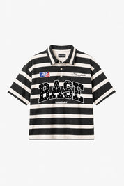 Polo "LAST DELIVERY" BASE Stripe White/Black