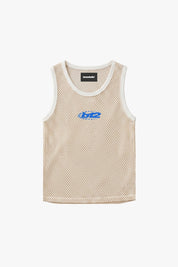 Tank Mesh "RIVIERA" Logo White