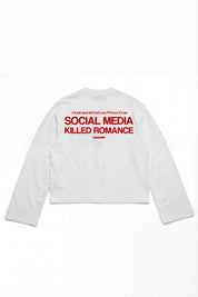 Longsleeve "KILLED ROMANCE" White/Red
