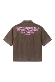 Zip Shirt "RIVIERA" OnlyThing Brown/Pink