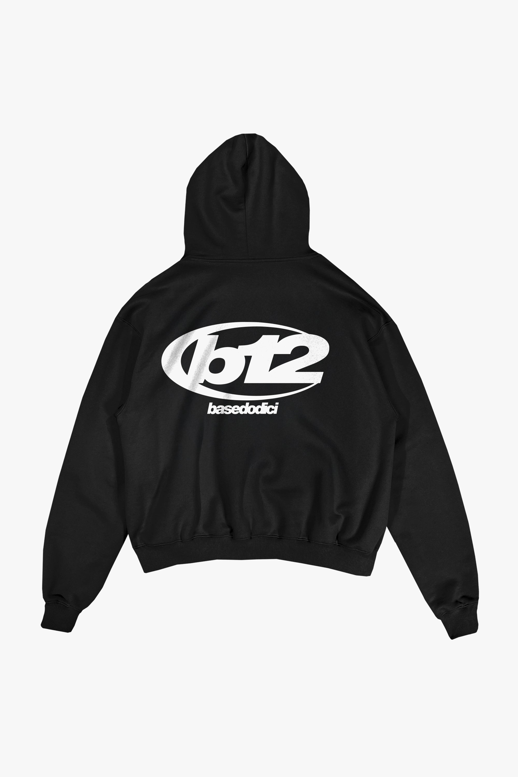 Hoodie "TEAM012" Back 12 Black/White