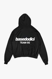 Hoodie "TEAM012" Back Logo Black/White