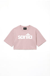 Crop Tee "DIVA" Santa Pink