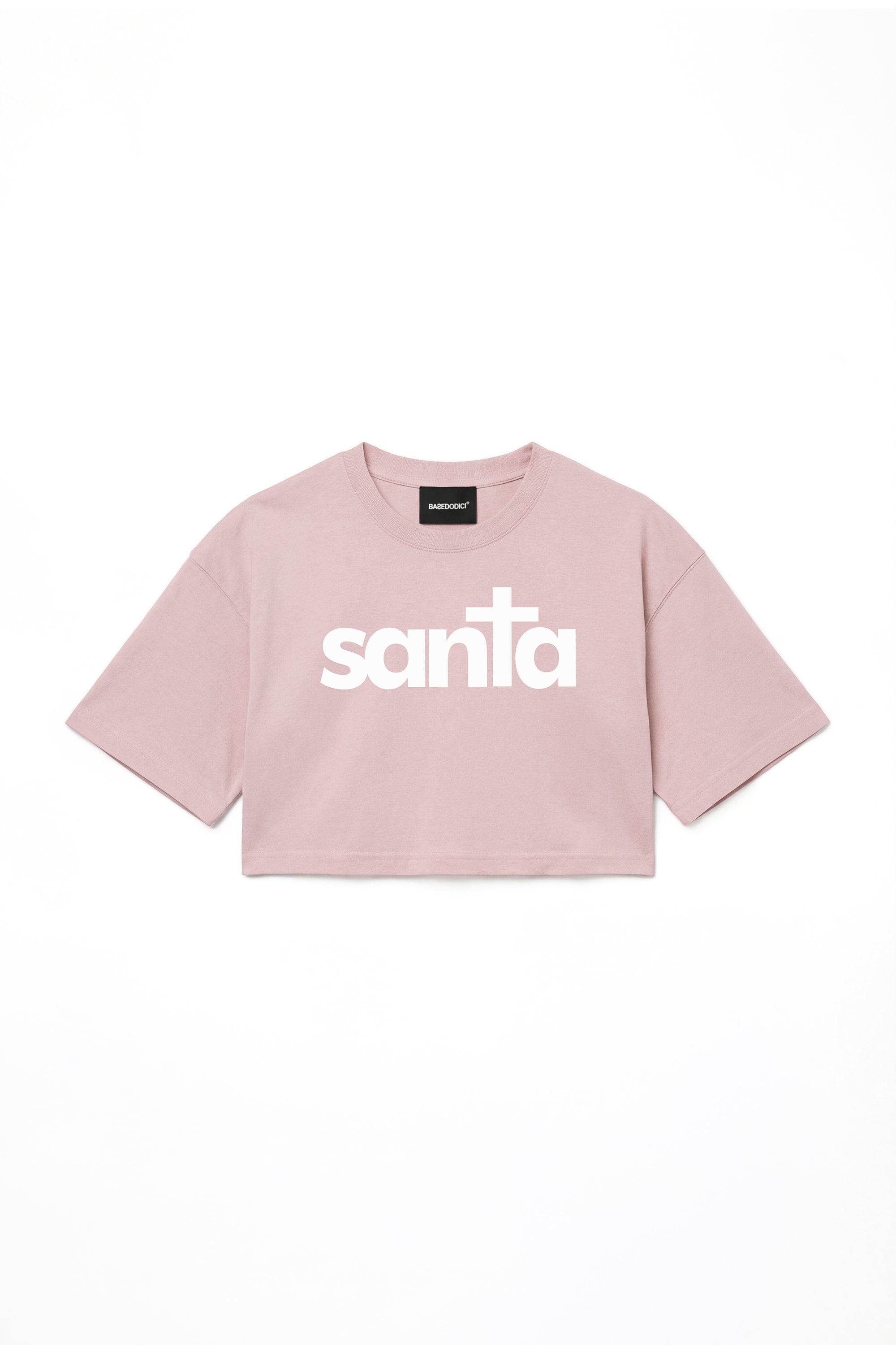 Crop Tee "DIVA" Santa Pink