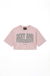 Crop Tee "DIVA" Sexy Pink/Grillz