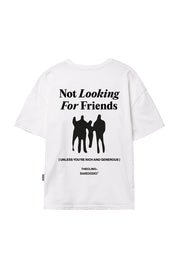 Boxy T-Shirt “THECLINOXBASEDODICI” NoFriends White