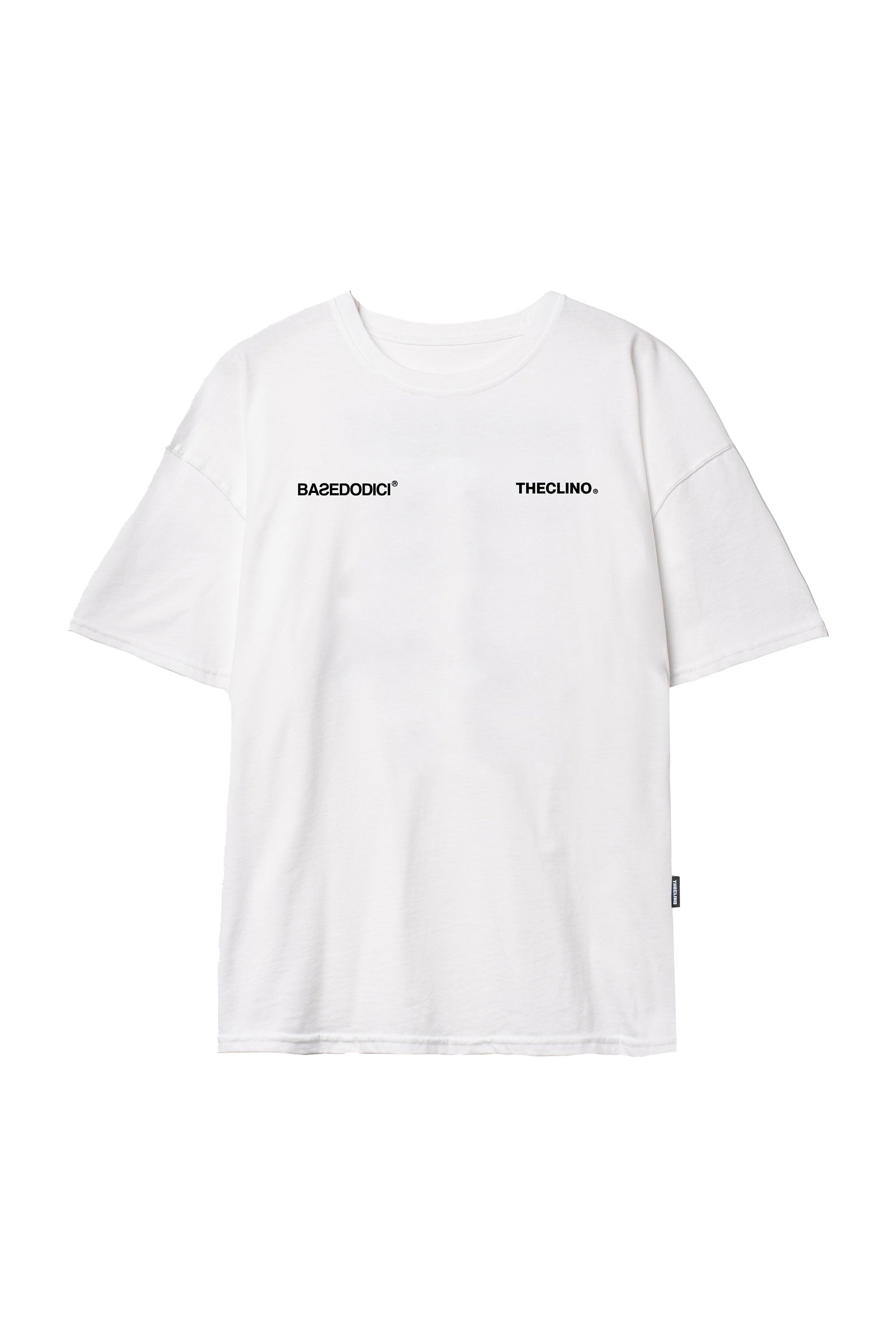 T-Shirt Boxy “THECLINOxBASEDODICI” NoFriends White