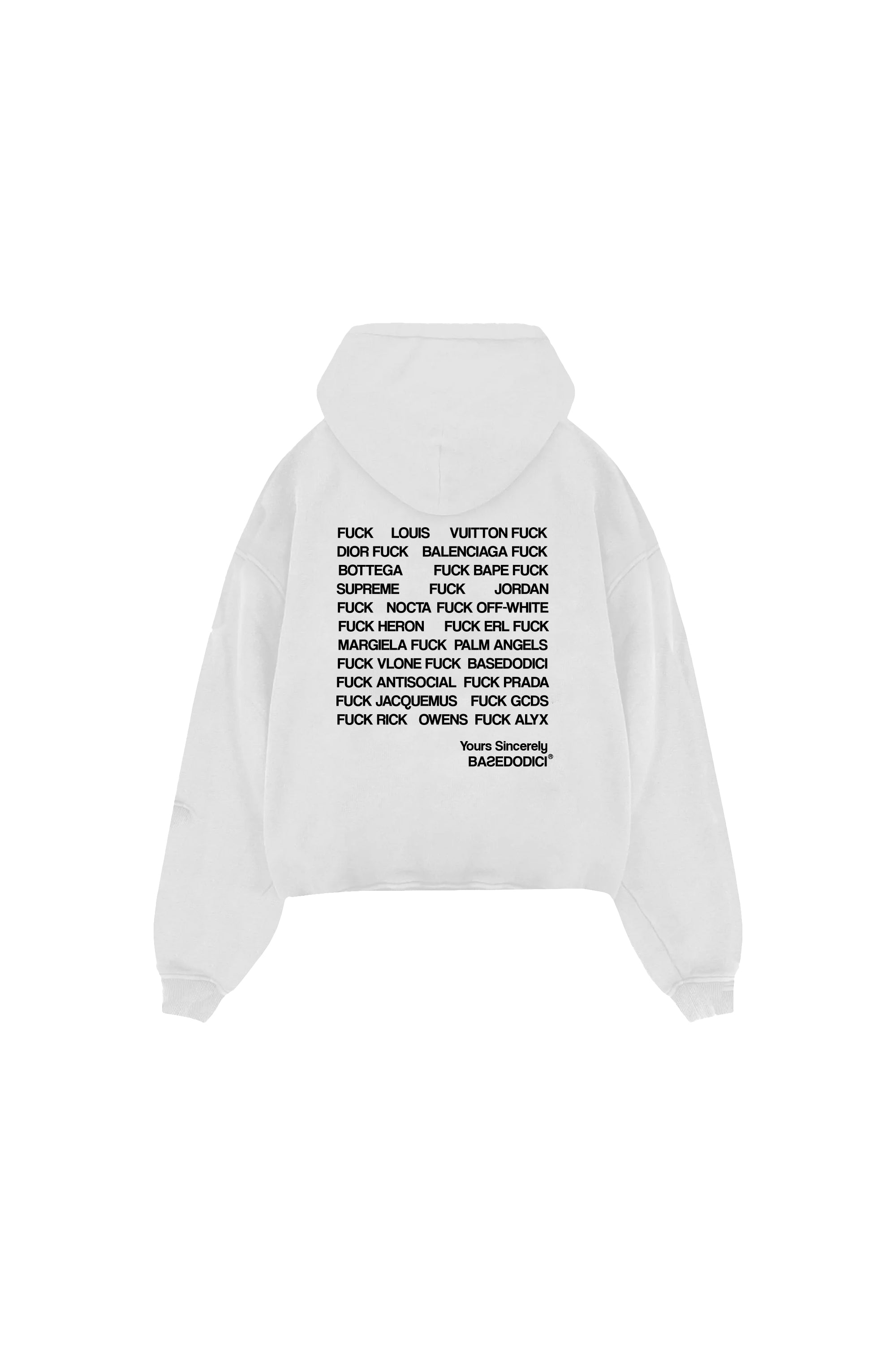 Hoodie "FCK 2.0" Original White