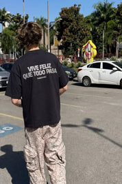 T-Shirt "COPY&PASTE" ViveFeliz Black/Glitter