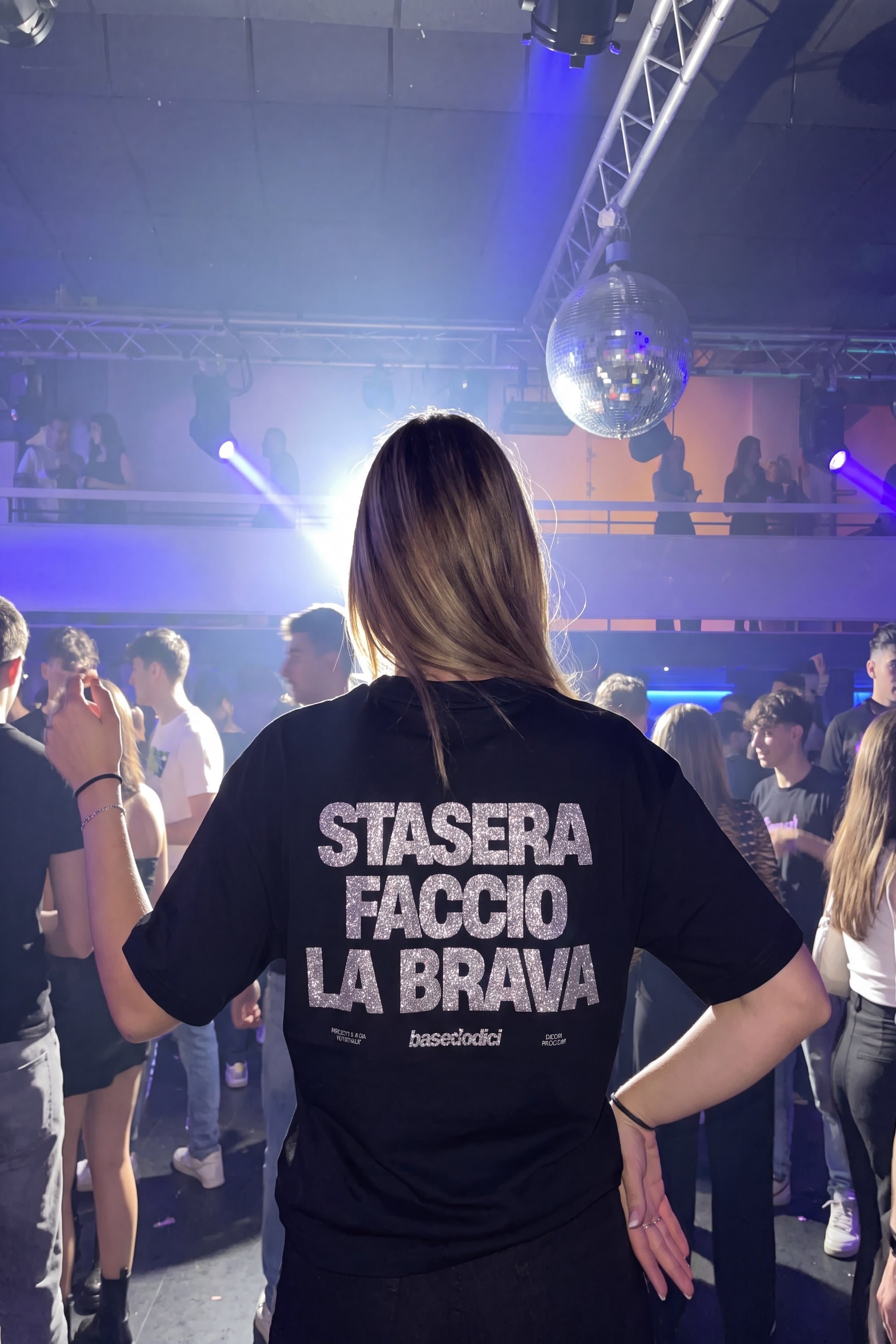 T-Shirt "COPY&PASTE" FaccioLaBrava Black/Glitter