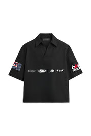 “LIVE FAST” Robbery Black Polo