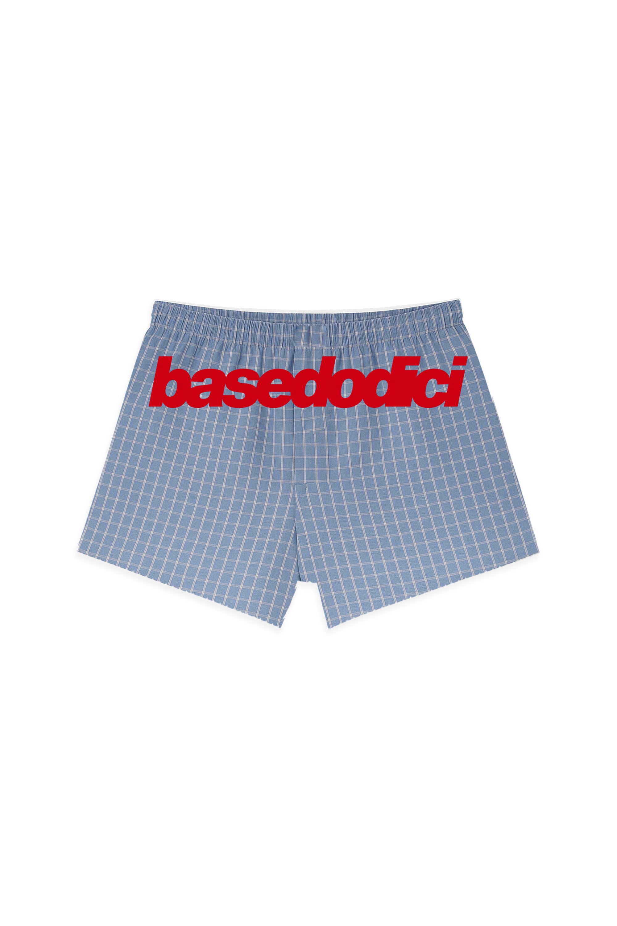 Boxer “LIVE FAST” NotForAll Checked Blue