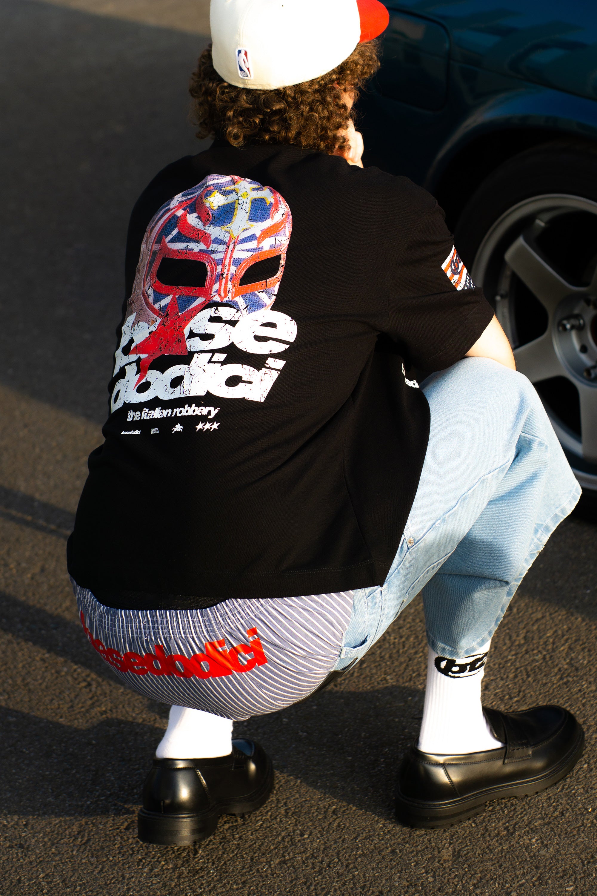 “LIVE FAST” Robbery Black Polo