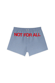 Boxer “LIVE FAST” NotForAll Checked Blue