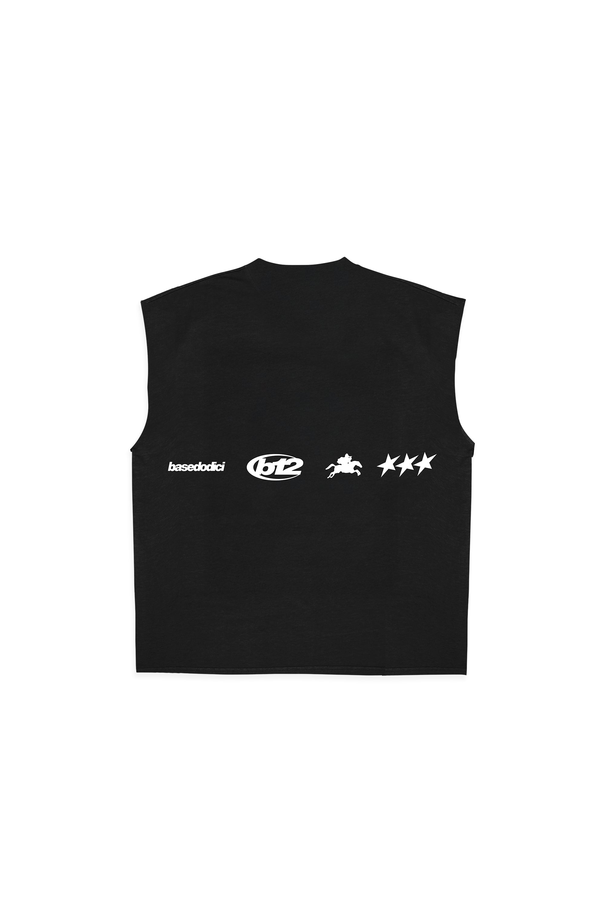 Tank “LIVE FAST” Logo Black