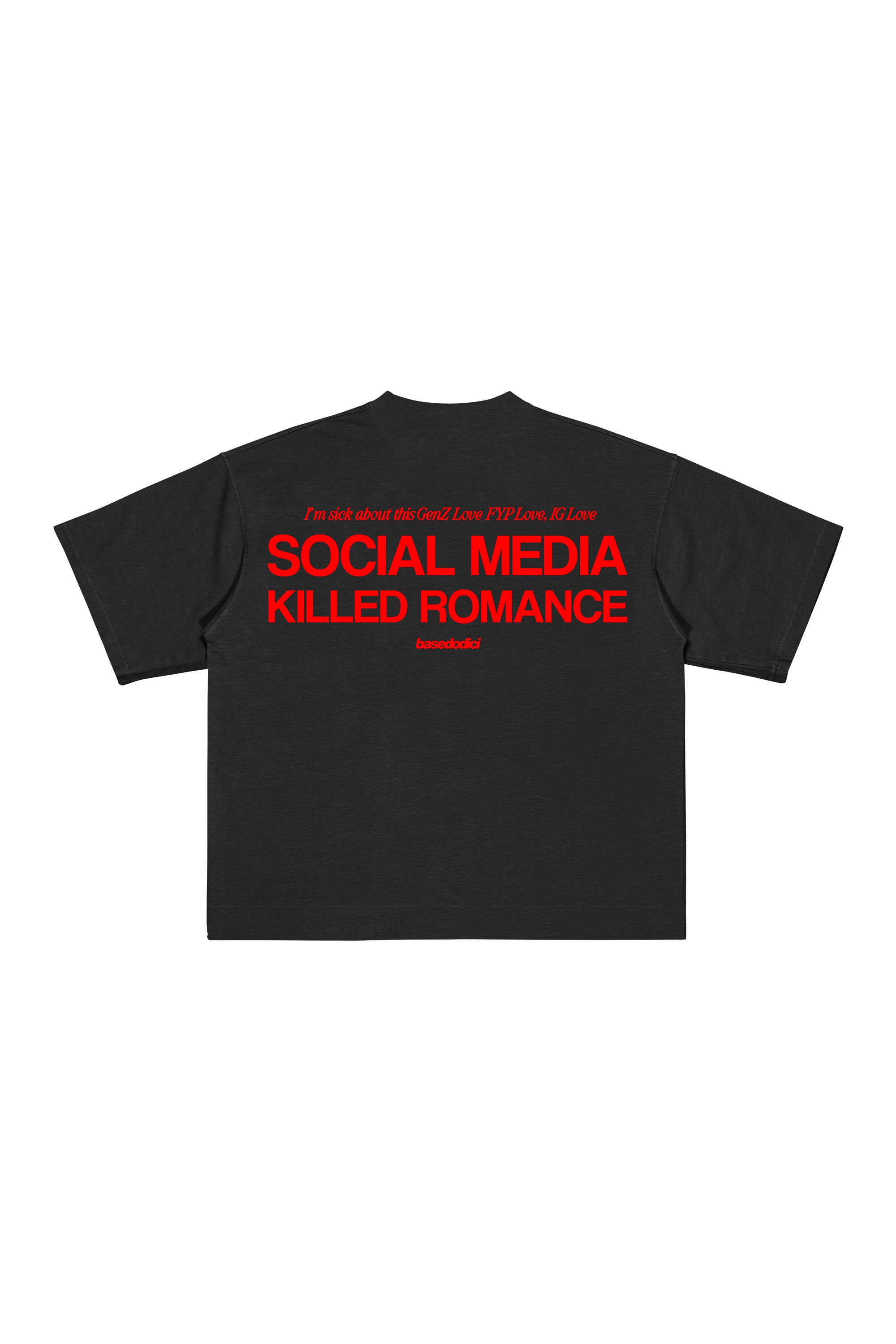 T-Shirt “KILLED ROMANCE” Black/Red