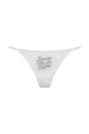 Thong "AMMO" CHI'T'SAP White/GlitterItalic