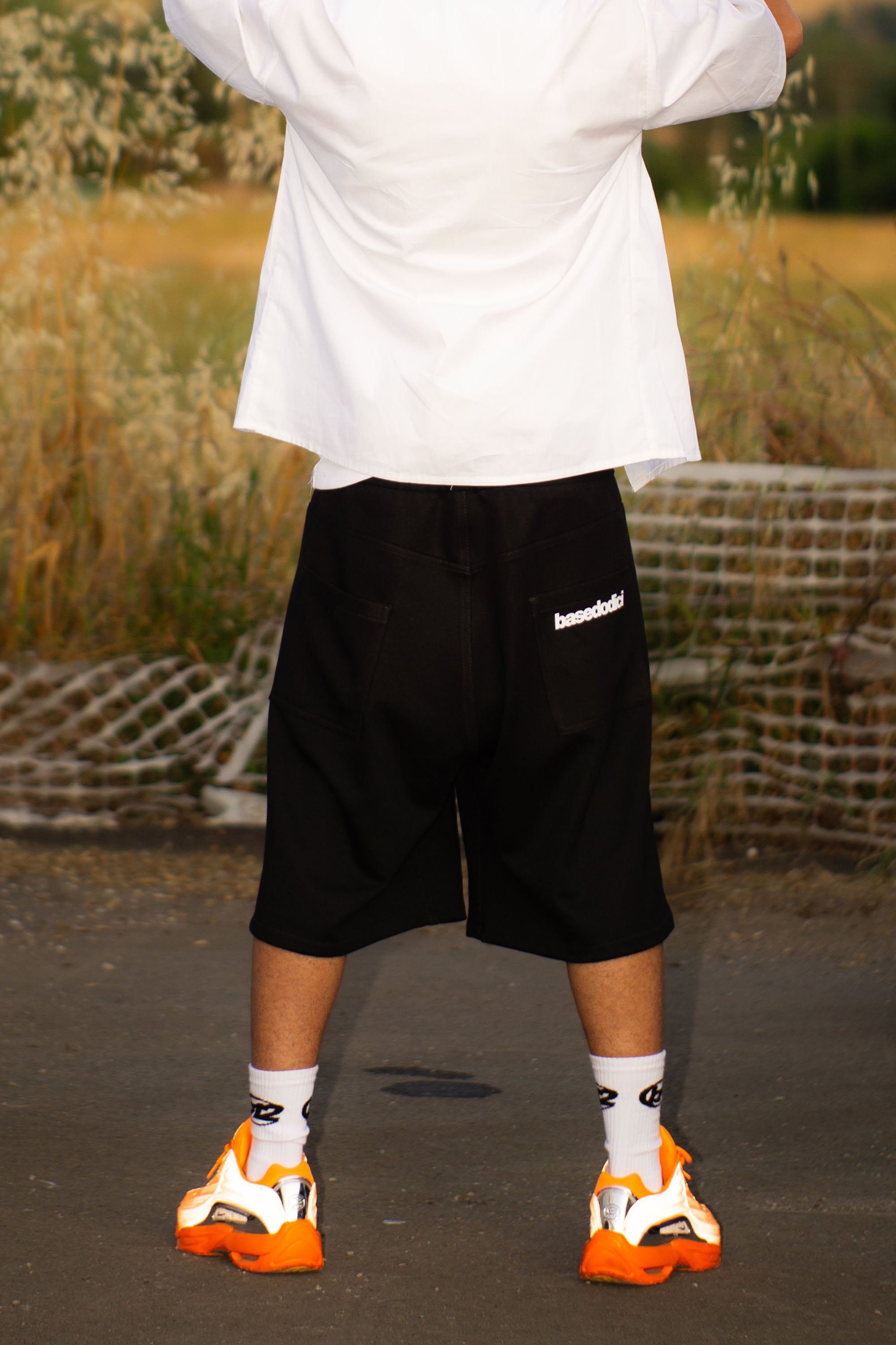 Jorts Comfy “LIVE FAST” Logo Black 