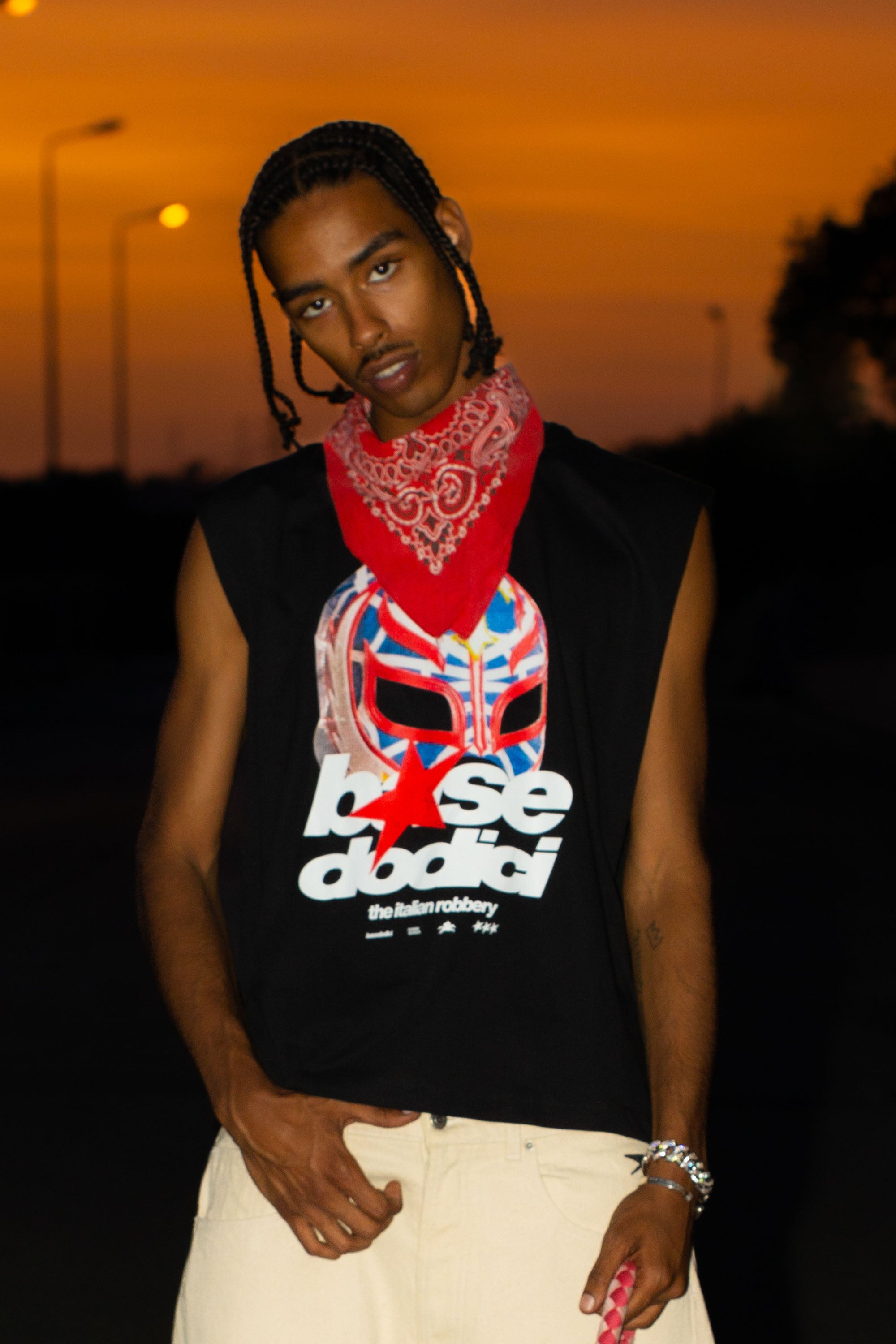 Tank “LIVE FAST” Italian Robbery Black