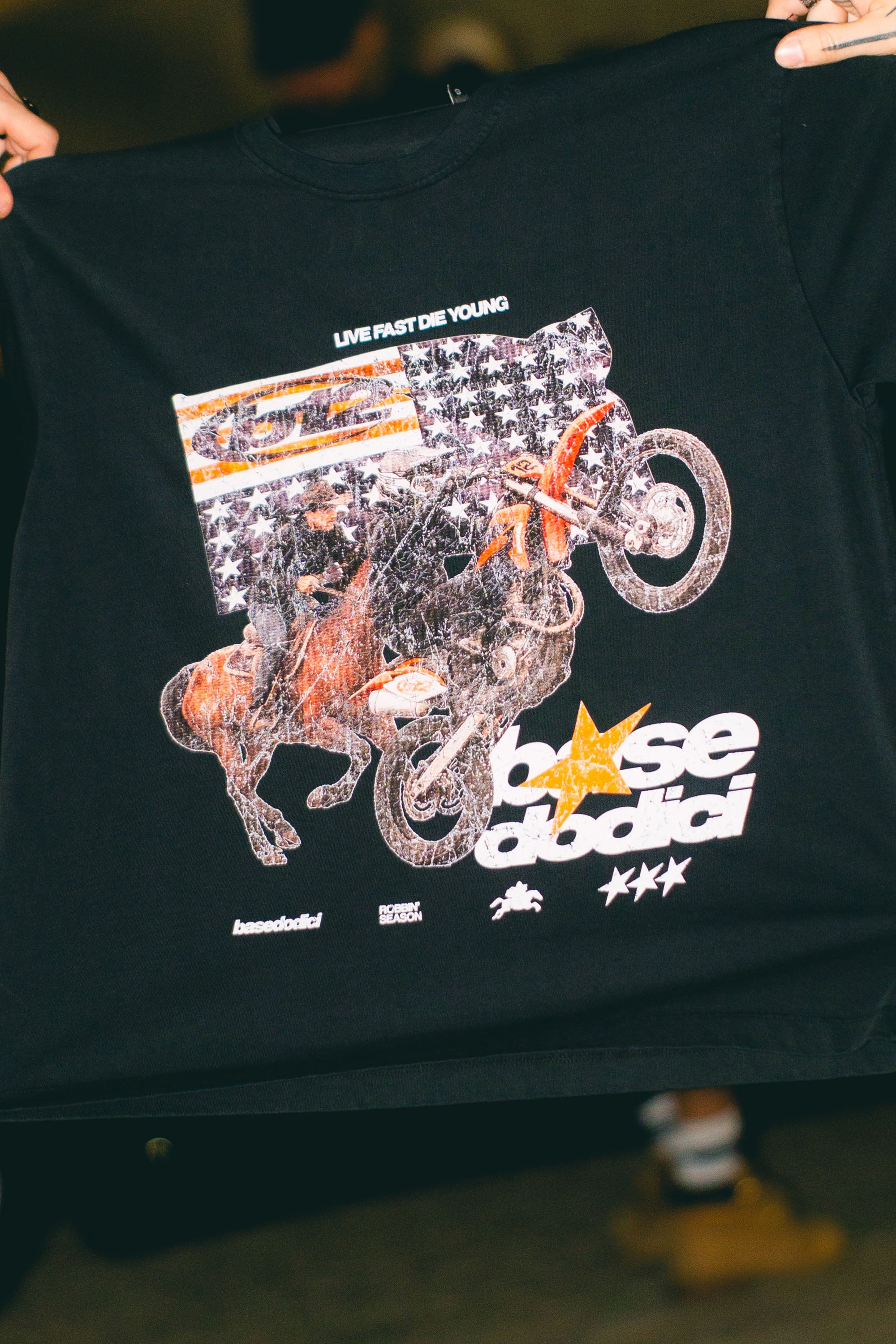 “LIVE FAST” Furious Black T-Shirt