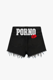 Shorts Denim “DIVA” P*rno Raw Black