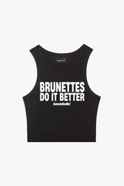 Tank Top "DIVA" Brunettes Black