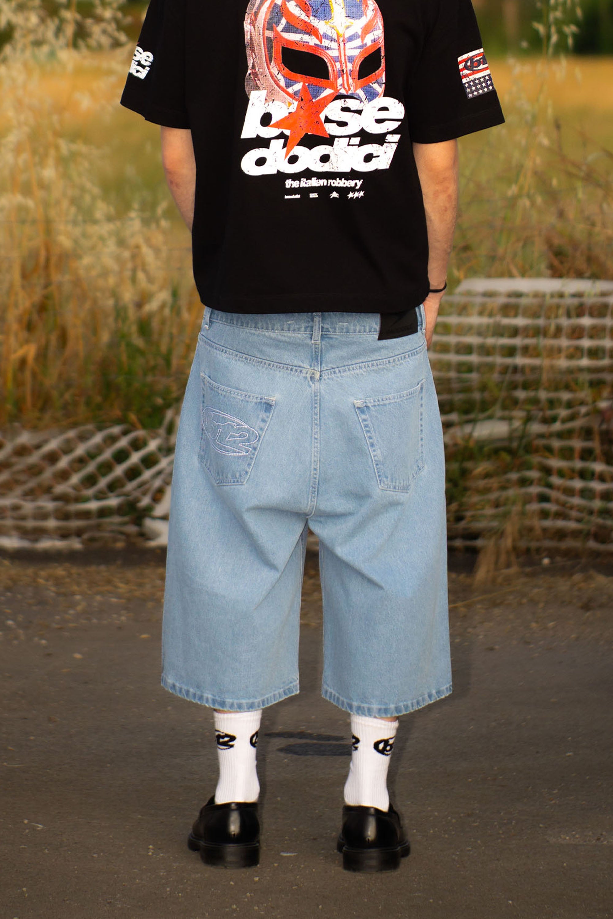Jorts “LIVE FAST” B12 Light Blue