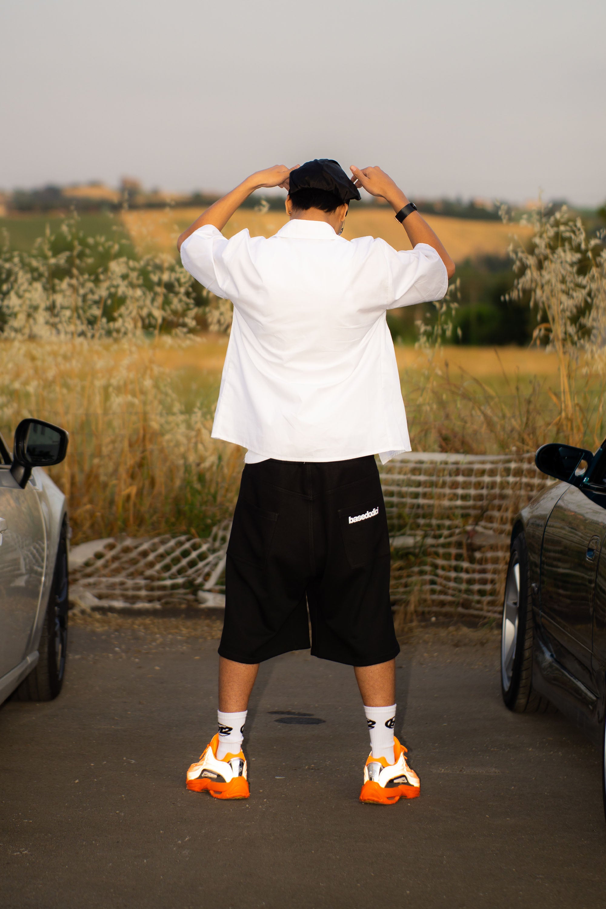 Jorts Comfy “LIVE FAST” Logo Black 