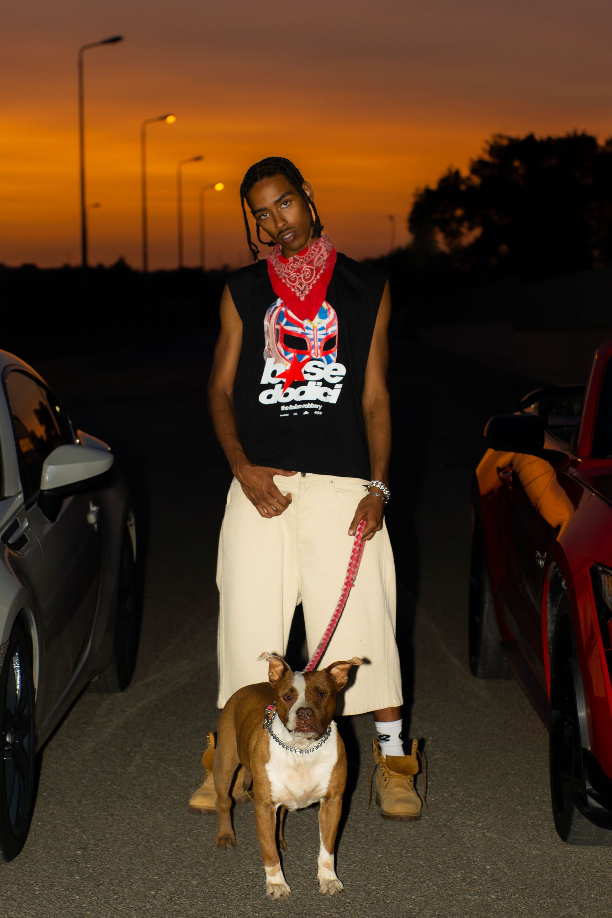 Tank “LIVE FAST” Italian Robbery Black