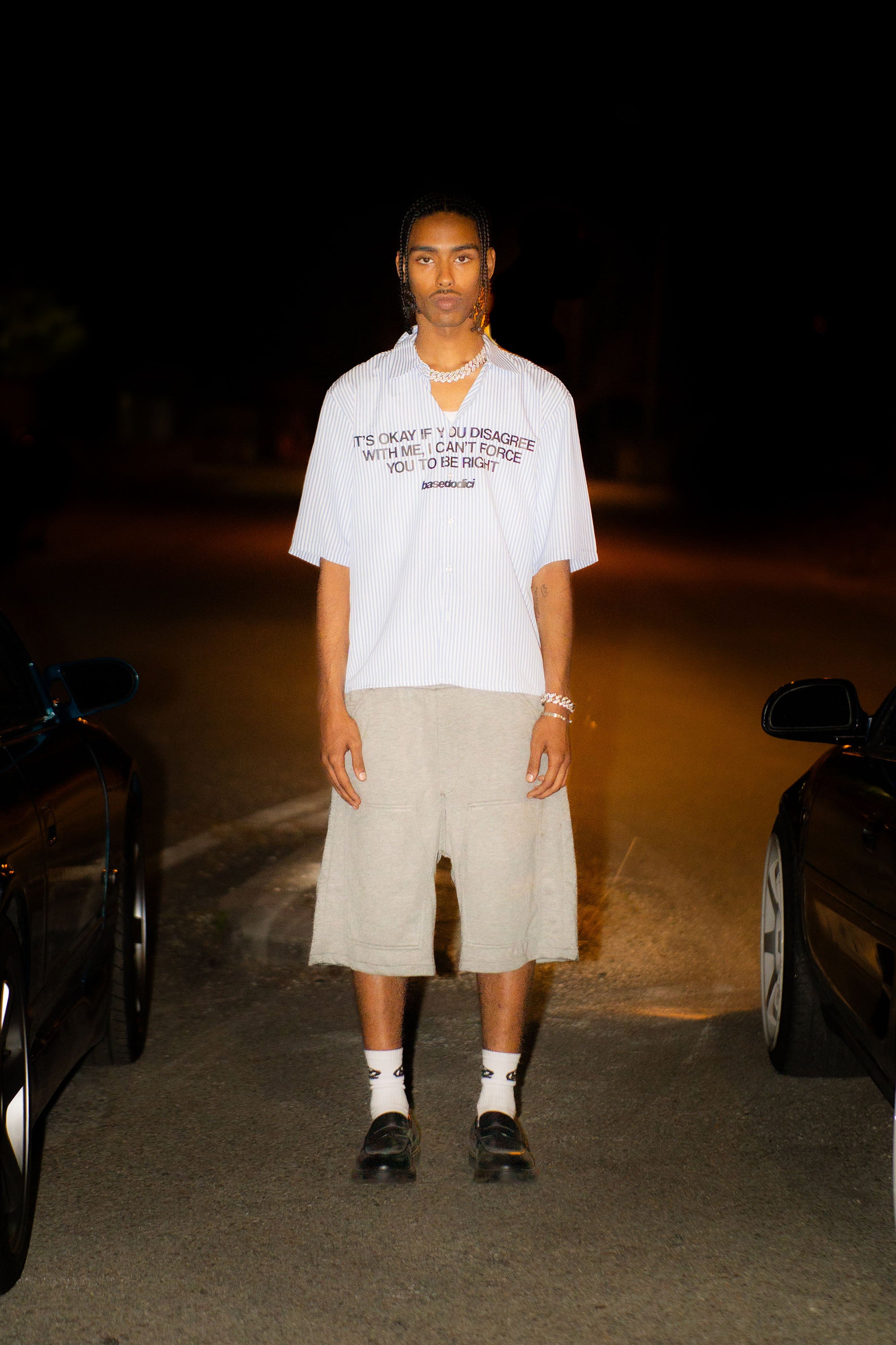 Jorts Comfy “LIVE FAST” Logo Grey 