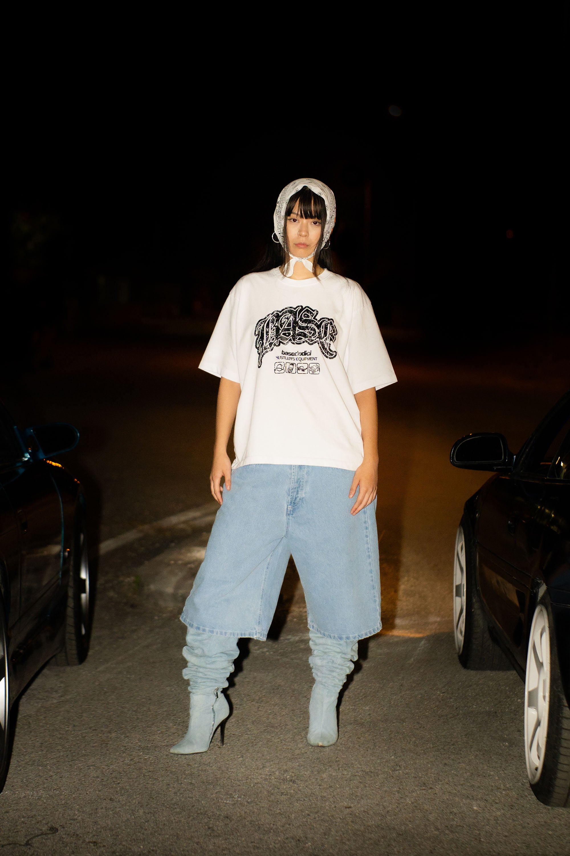 Jorts “LIVE FAST” B12 Light Blue