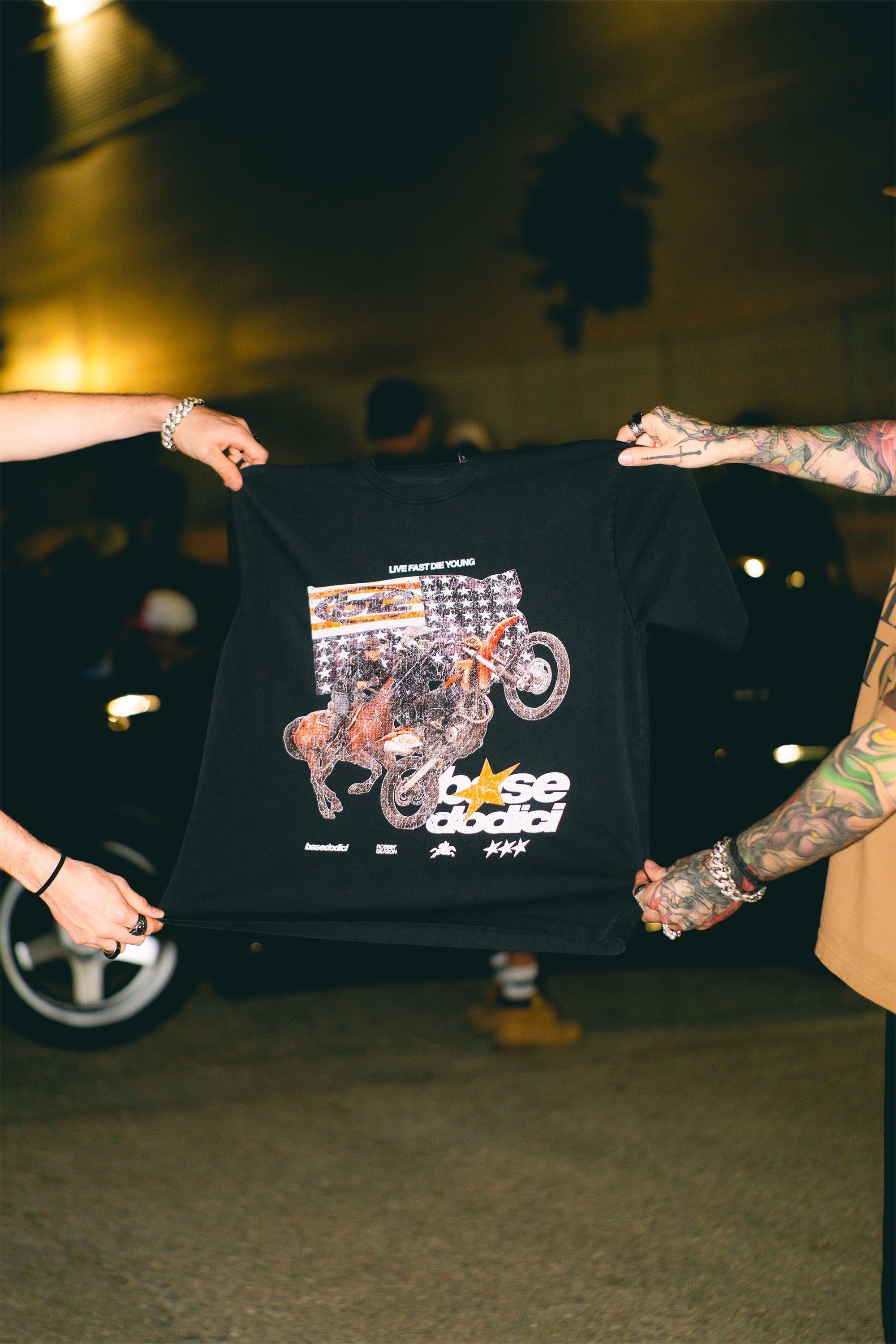“LIVE FAST” Furious Black T-Shirt