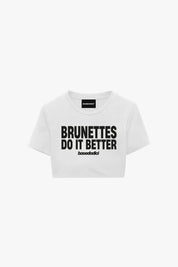 Baby Tee "DIVA" Brunettes White