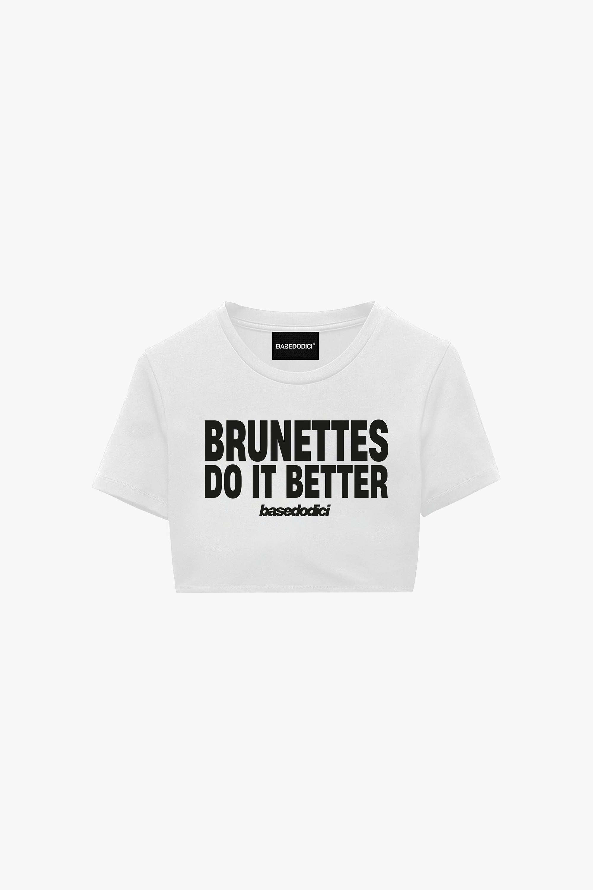 Baby Tee "DIVA" Brunettes White