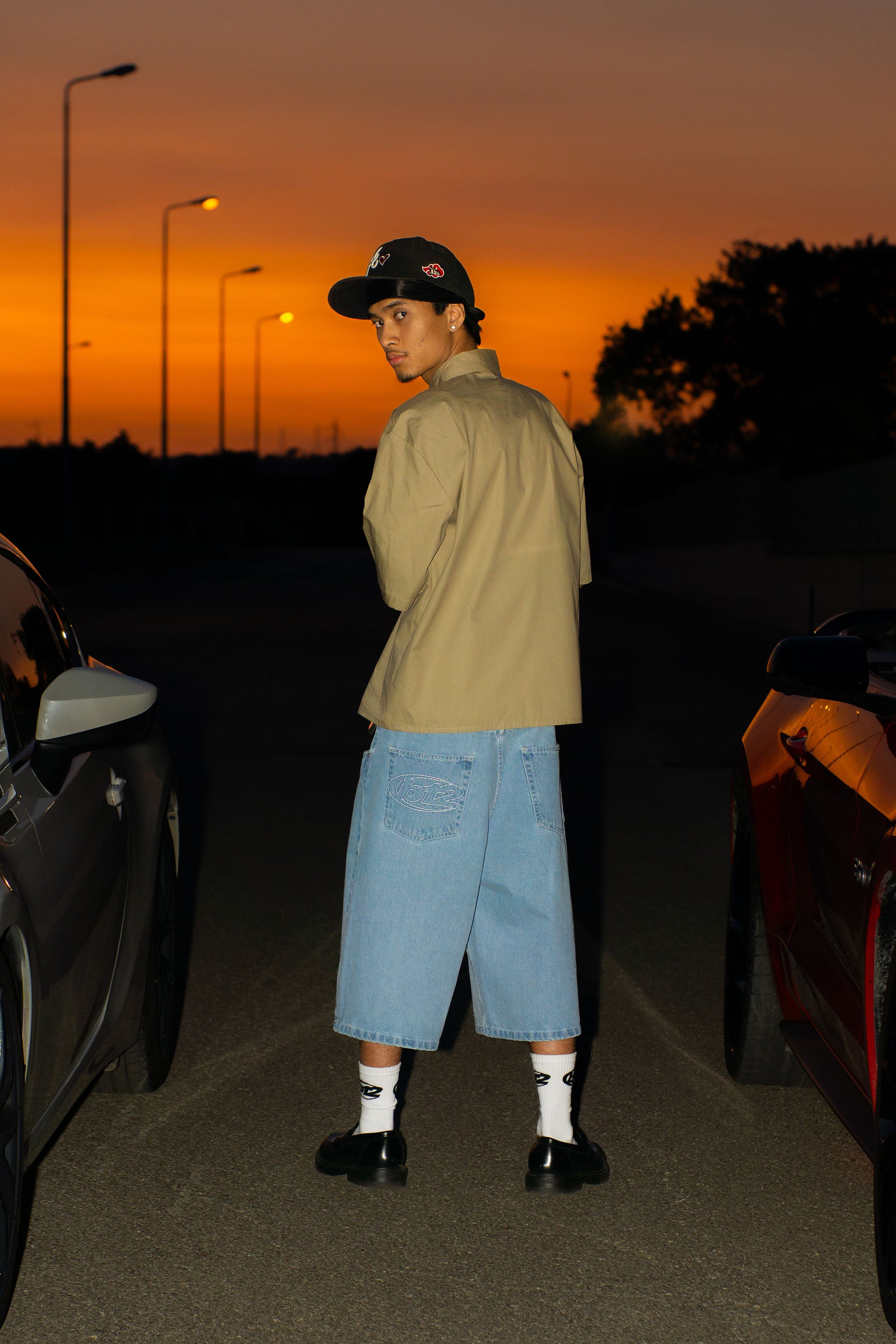 Jorts “LIVE FAST” B12 Light Blue