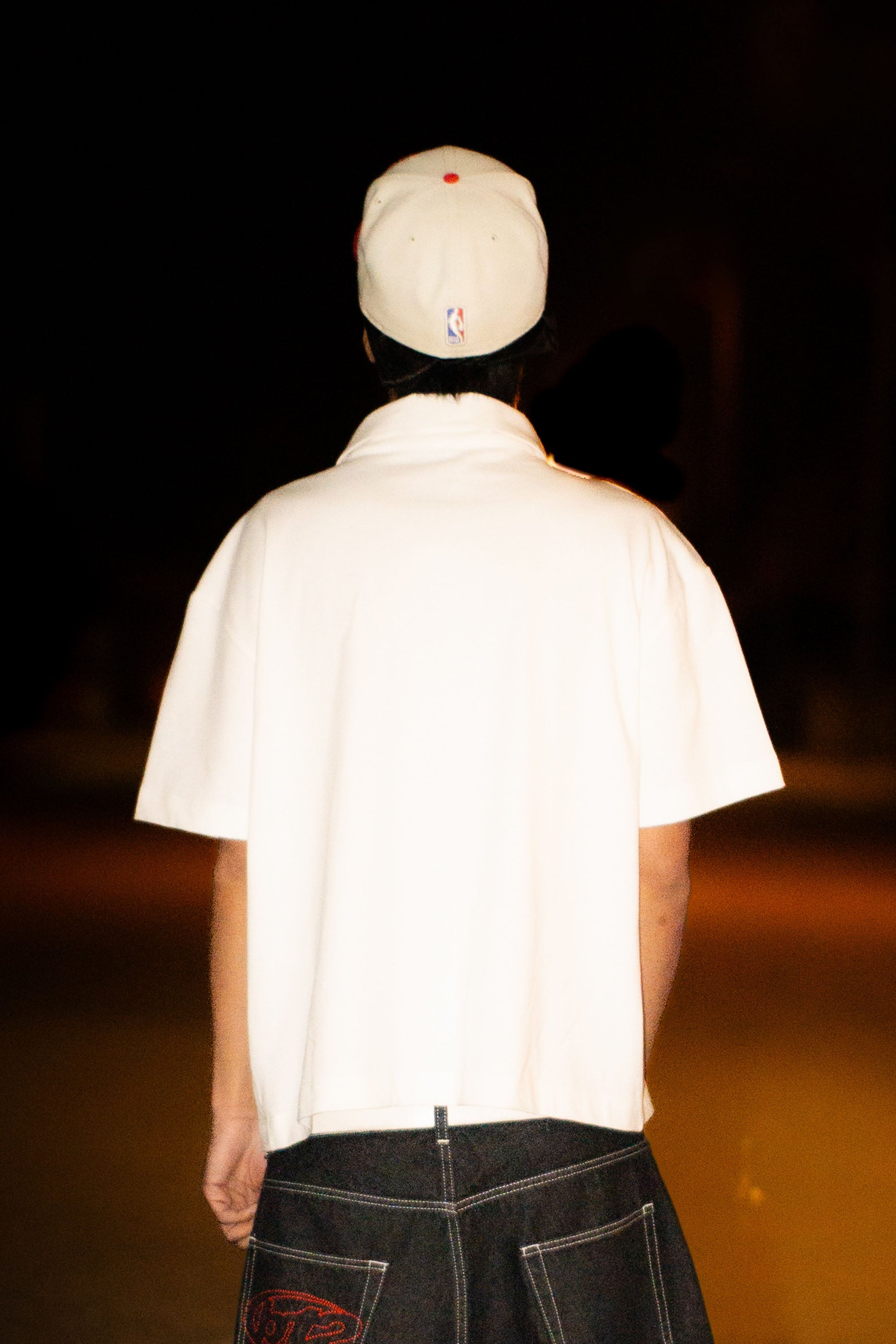 Forbes White “LIVE FAST” polo shirt