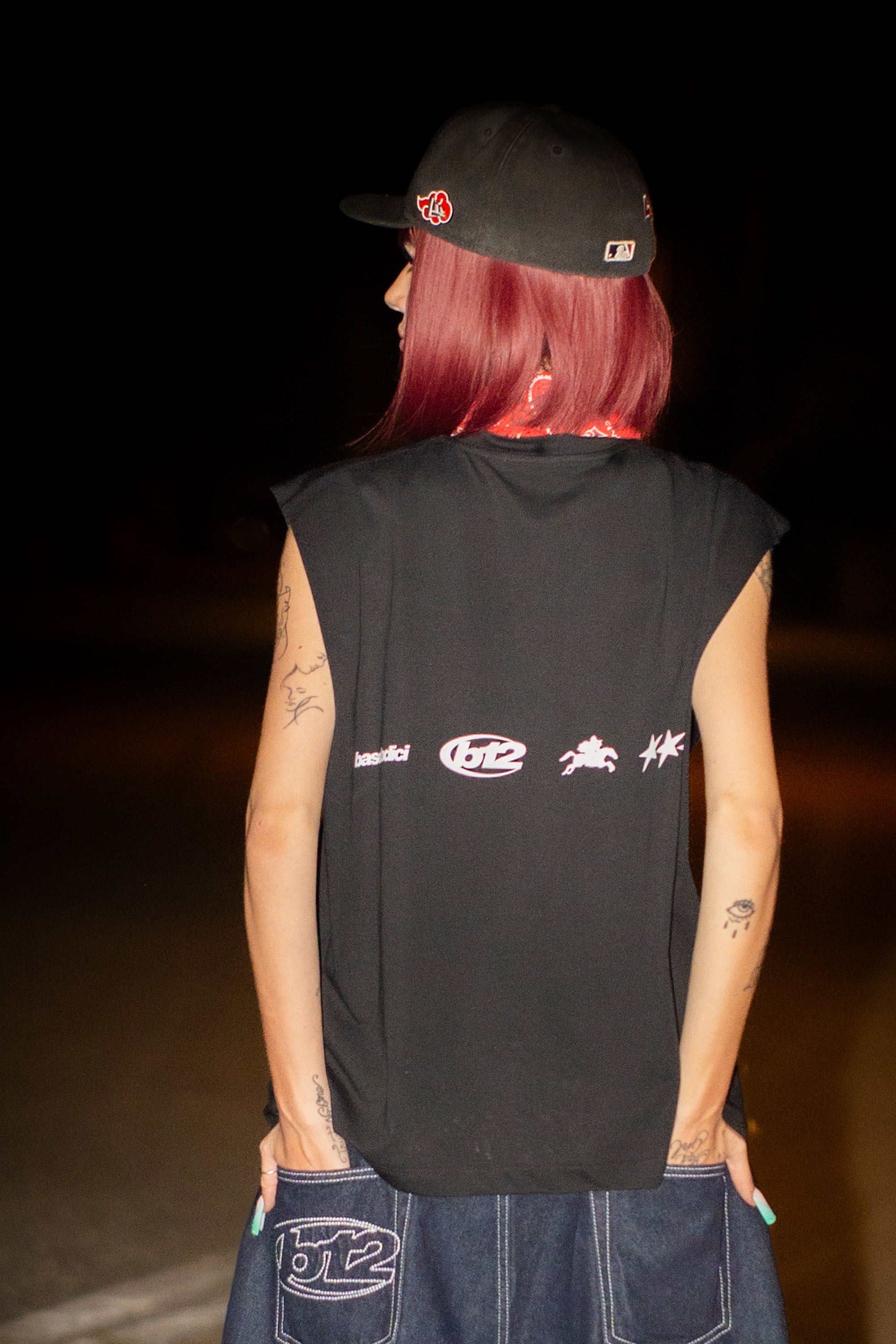 Tank “LIVE FAST” Logo Black