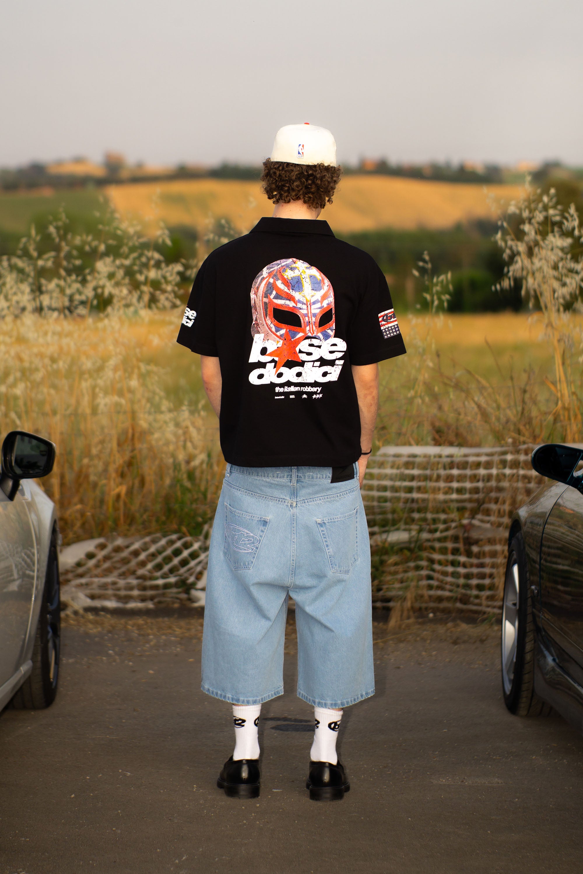“LIVE FAST” Robbery Black Polo
